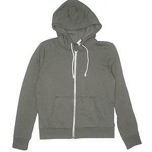 H&M|Divided|Olive Green|Zip Up Hooded Jacket
